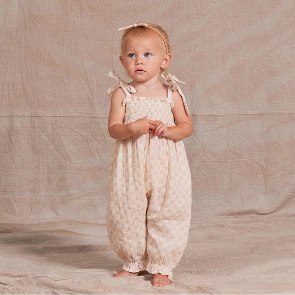 Rylee + Cru Other - Rylee + Cru NWT Sawyer Jumpsuit || Shell Check 12-18m